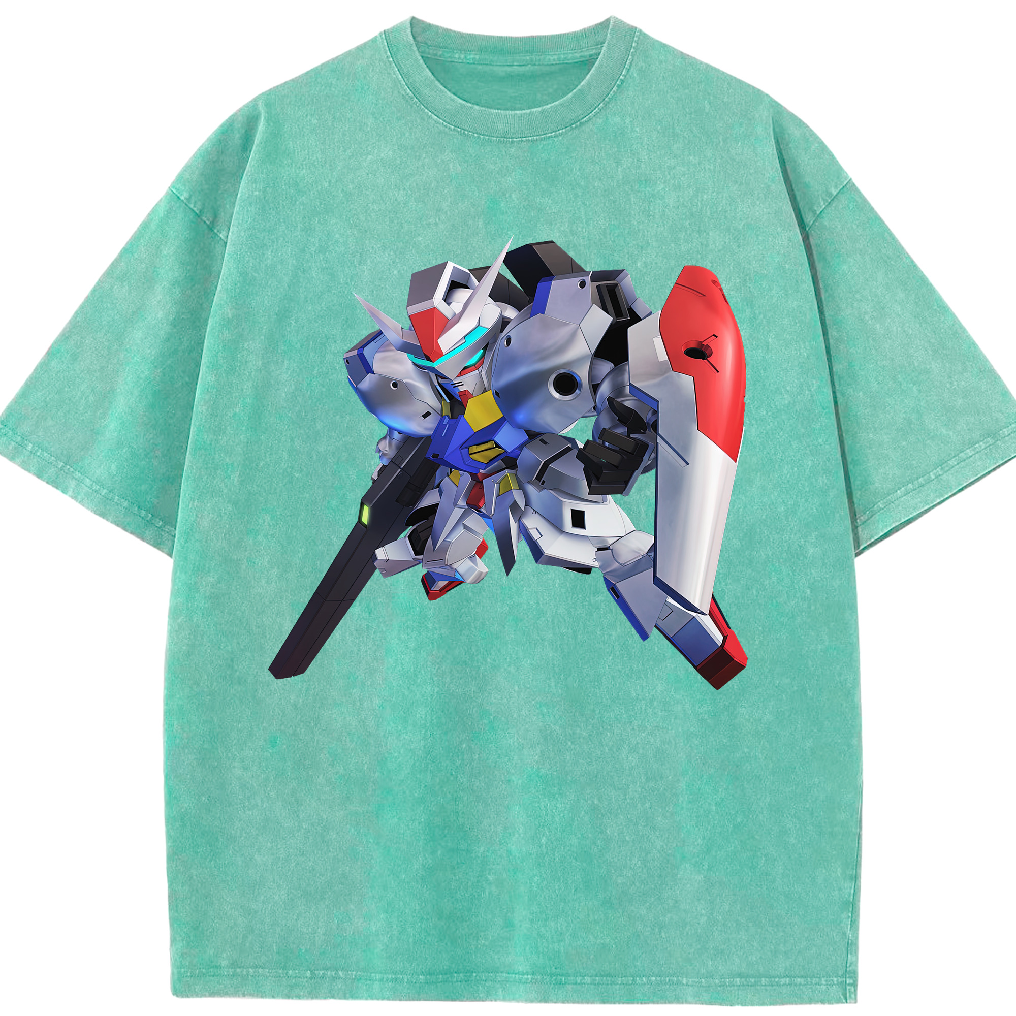 （画像用） 機動戦士ガンダム Mobile Suit Gundam 綿100% ヴィンテージ風 半袖Tシャツ（フロントプリント）
